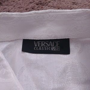 Versace Classic white men's dress shirt